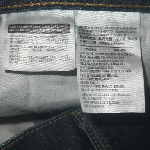 LEVI'S Men's 508 Tapered Denim Jeans size 33x30 - Picture 6 of 7